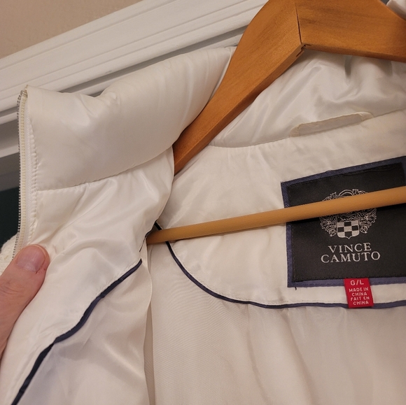 š¤LUSCIOUS WINTER WHITE VINCE CAMUTO DOWN COATš¤ - Picture 12 of 16